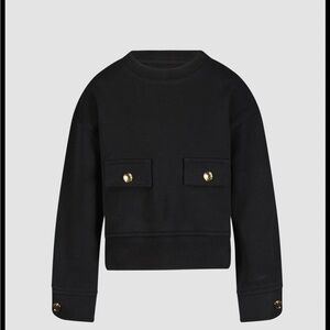 DL1961 Black Kids Sweatshirt with Gold Accents. Carrie Bradshaw surely had this